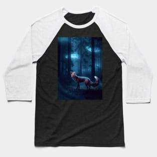 Ghostly Fox Baseball T-Shirt